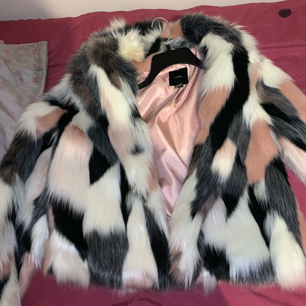 Forever 21 faux fur jacket